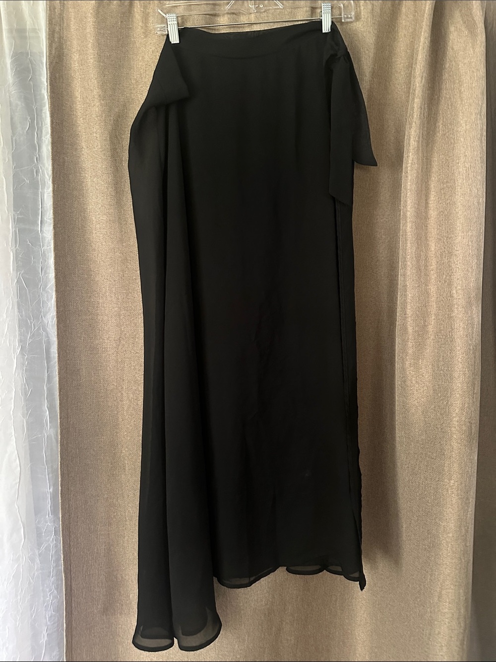 Black Asymmetric cover up Skirt